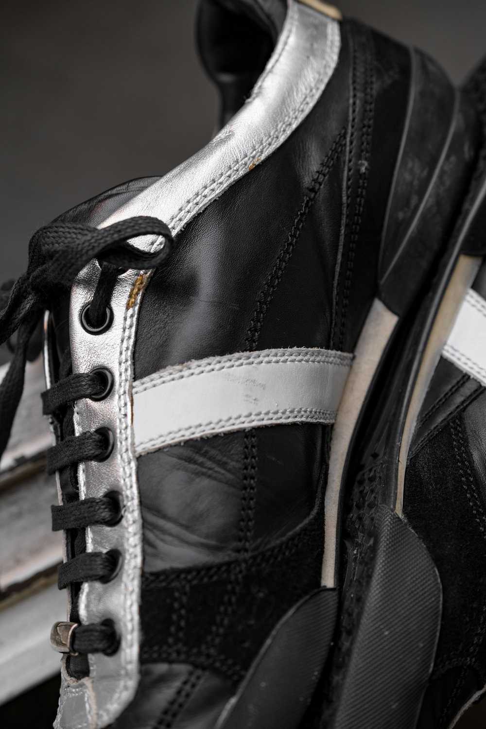 Dior DIOR HOMME Silver / Black Leather Sneakers - image 8