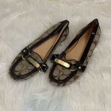 Coach Felisha Jacquard Signature C Loafer Flats