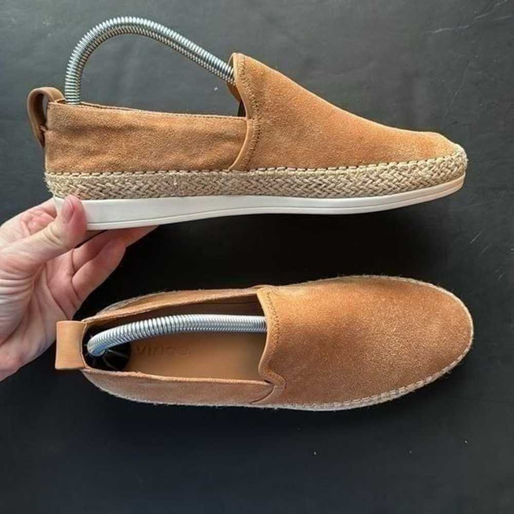 VINCE Silas Slip-On Suede Espadrilles Size 8 - image 3