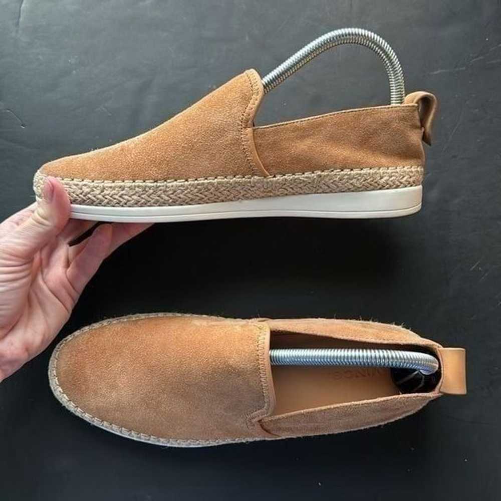 VINCE Silas Slip-On Suede Espadrilles Size 8 - image 7