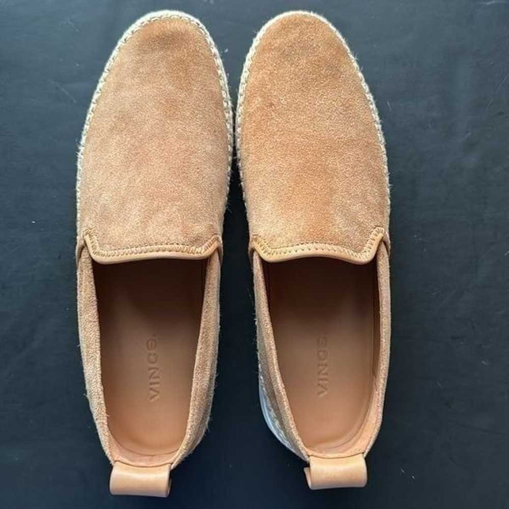 VINCE Silas Slip-On Suede Espadrilles Size 8 - image 9