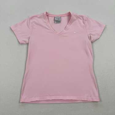 Vintage Nike Shirt Size Medium Pink Short Sleeve … - image 1