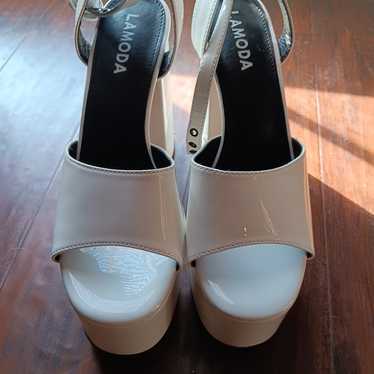 Lamoda white heels