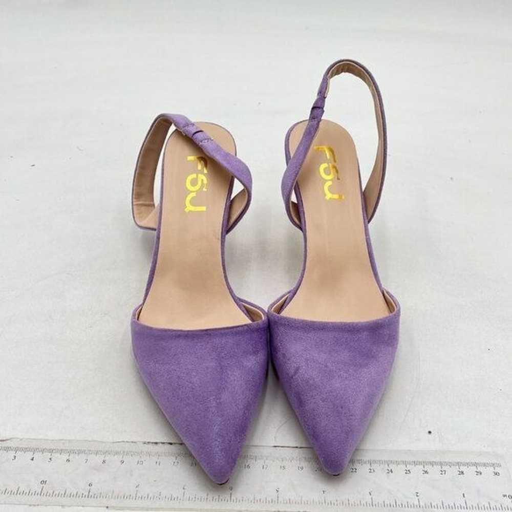 FSJ Orchid High Heels Pointed Toe Slingback Sanda… - image 3