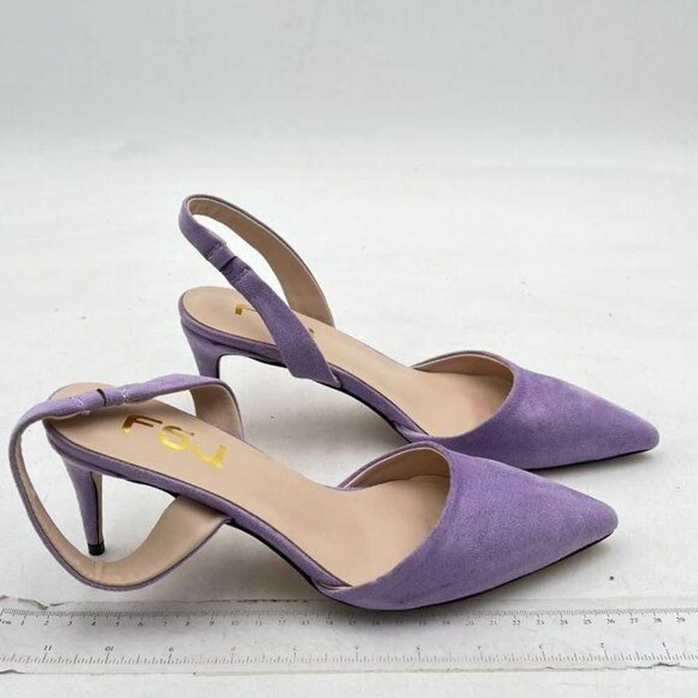 FSJ Orchid High Heels Pointed Toe Slingback Sanda… - image 4