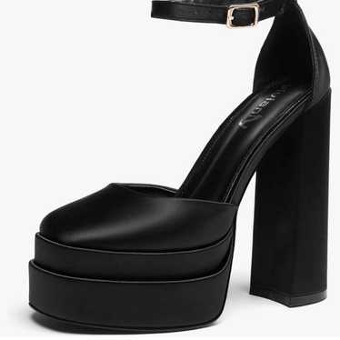 Dream Pairs platform chunky square toe heels