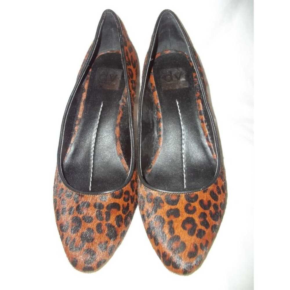 dv Dolce Vita Brown Spotted Animal Print Fur Pump… - image 1