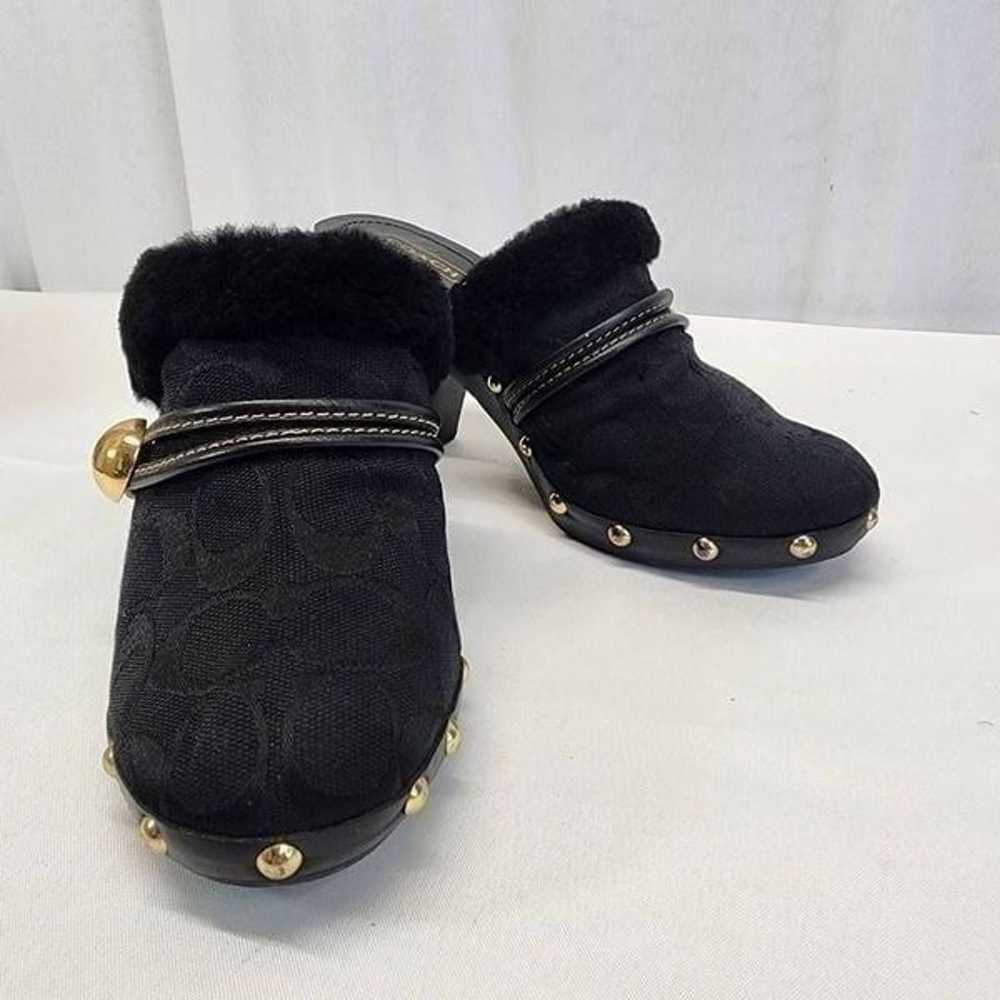 Coach Ivanka Signature Canvas Mule Clogs Size 7.5 - image 2