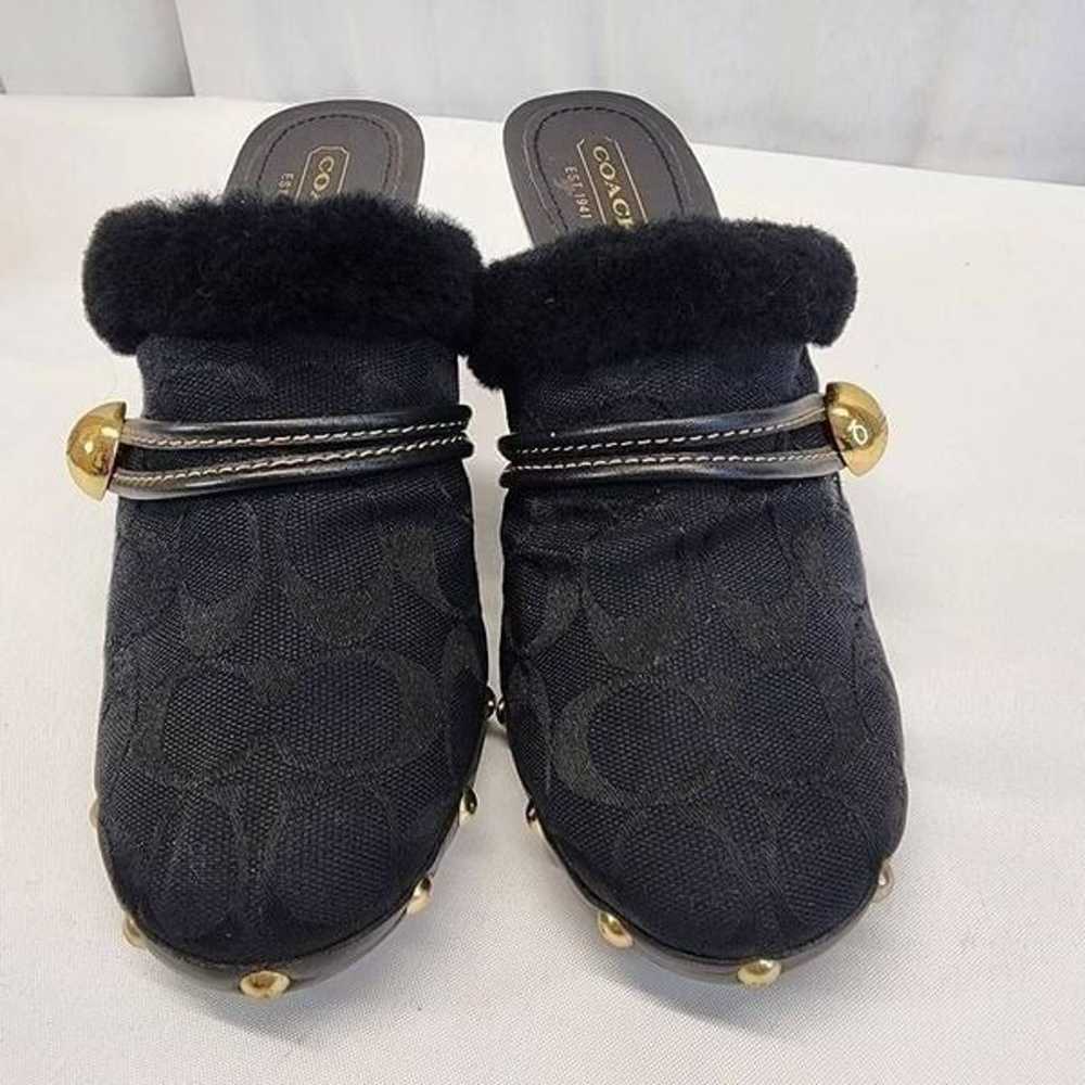 Coach Ivanka Signature Canvas Mule Clogs Size 7.5 - image 4