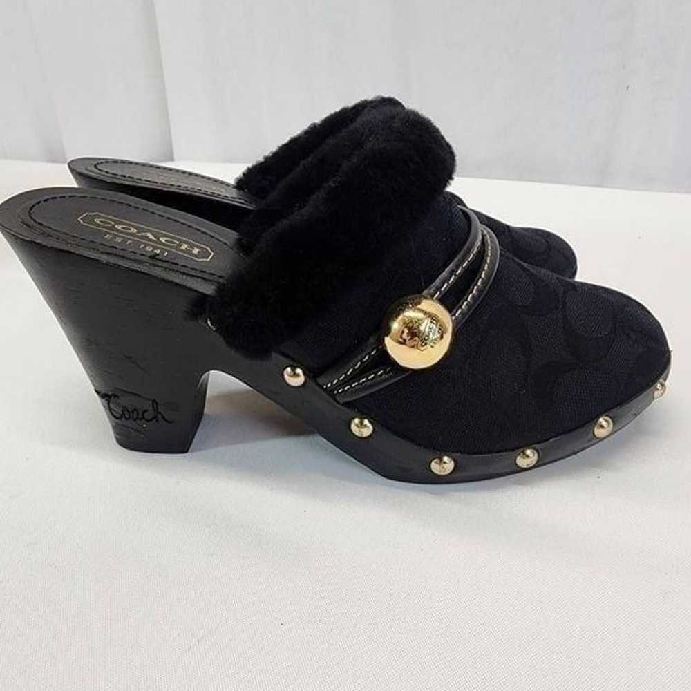 Coach Ivanka Signature Canvas Mule Clogs Size 7.5 - image 5