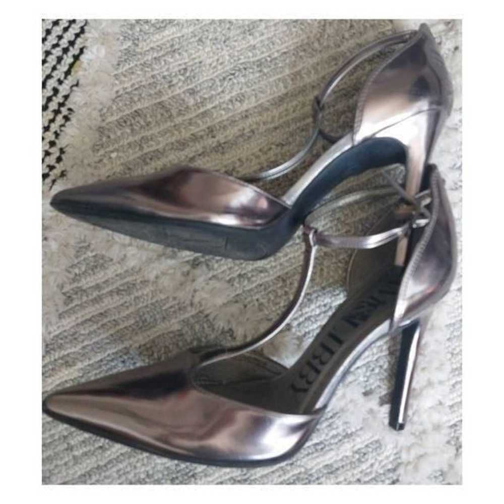 Sam & Libby Pewter Silver Pumps Daisy Size 9 - image 7