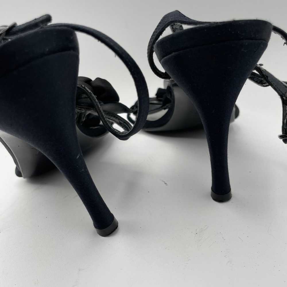 Stuart Weitzman black flower heels - image 7