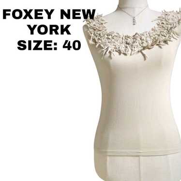 Foxy New York Mesh Ribbon Cutout Tank Top 40 - image 1