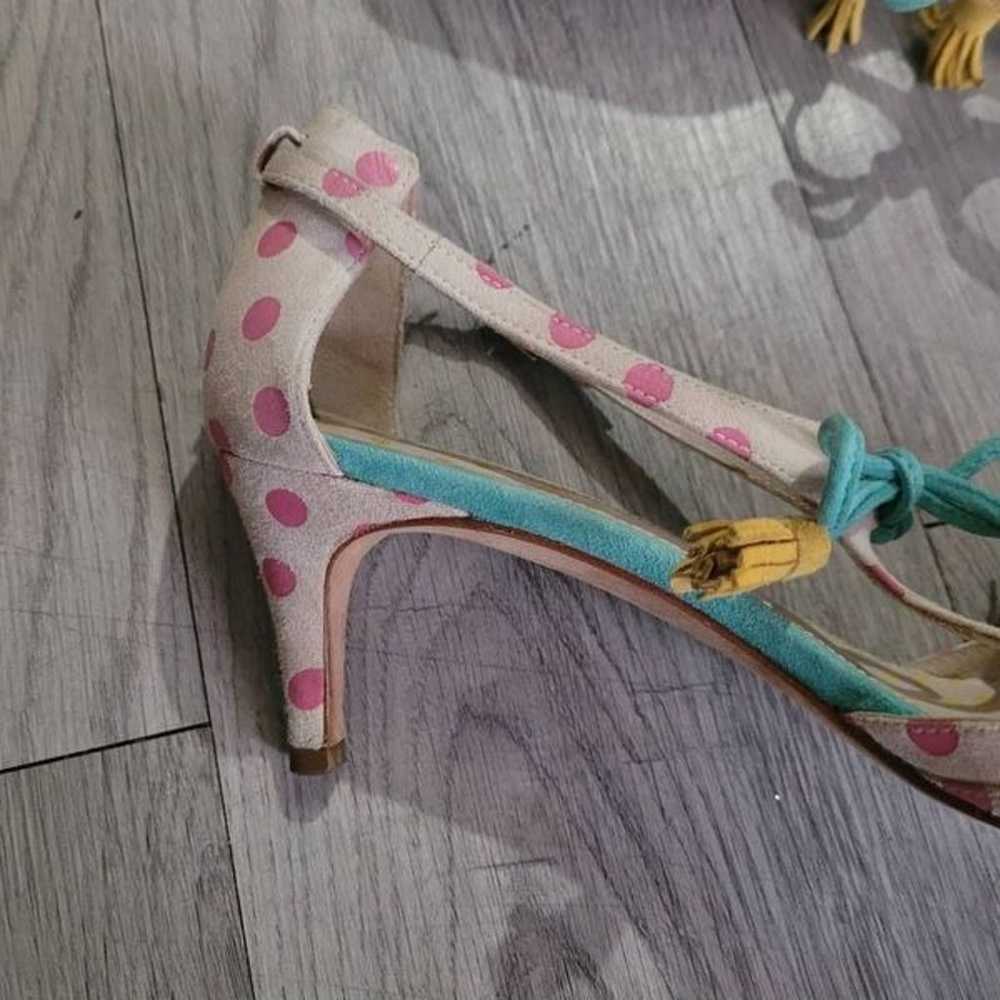 Boden 37 Alice polka dot heels t strap stiletto - image 7