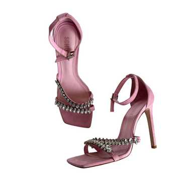 Schutz Linsey Nubuck Club Rose Pink Double Strap … - image 1