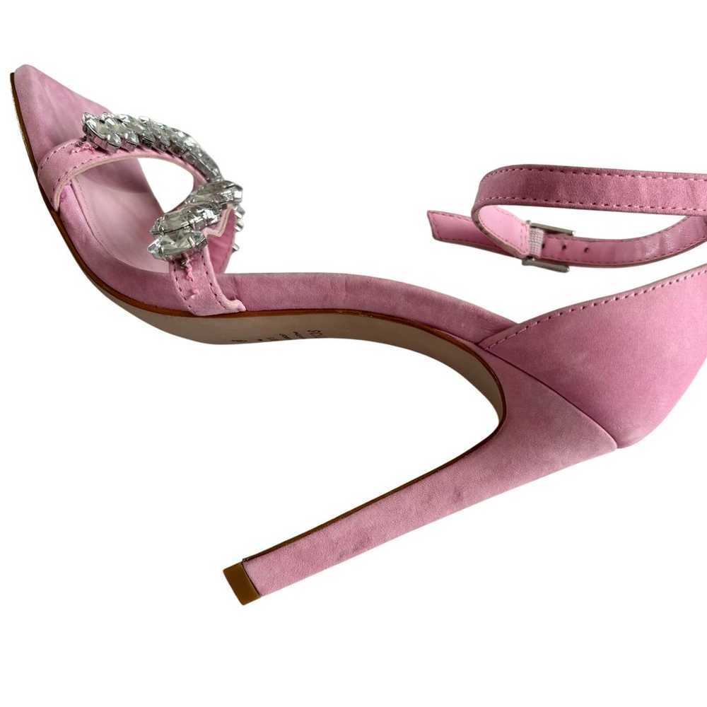 Schutz Linsey Nubuck Club Rose Pink Double Strap … - image 5