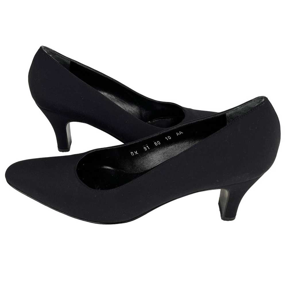 Salvatore Ferragamo Boutique Black Pumps  Fabric … - image 10