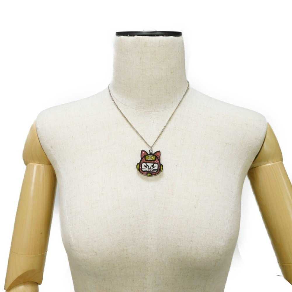 Chanel CHANEL Necklace Choupette Cat Robot CC Mar… - image 10