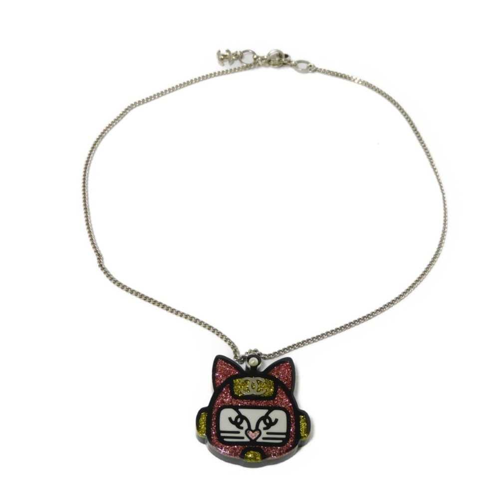 Chanel CHANEL Necklace Choupette Cat Robot CC Mar… - image 2