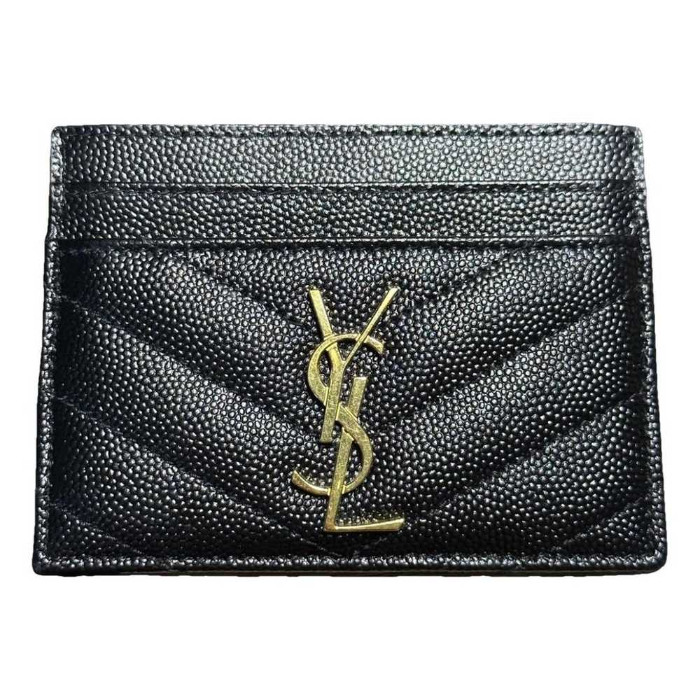 Saint Laurent Monogramme leather card wallet - image 1