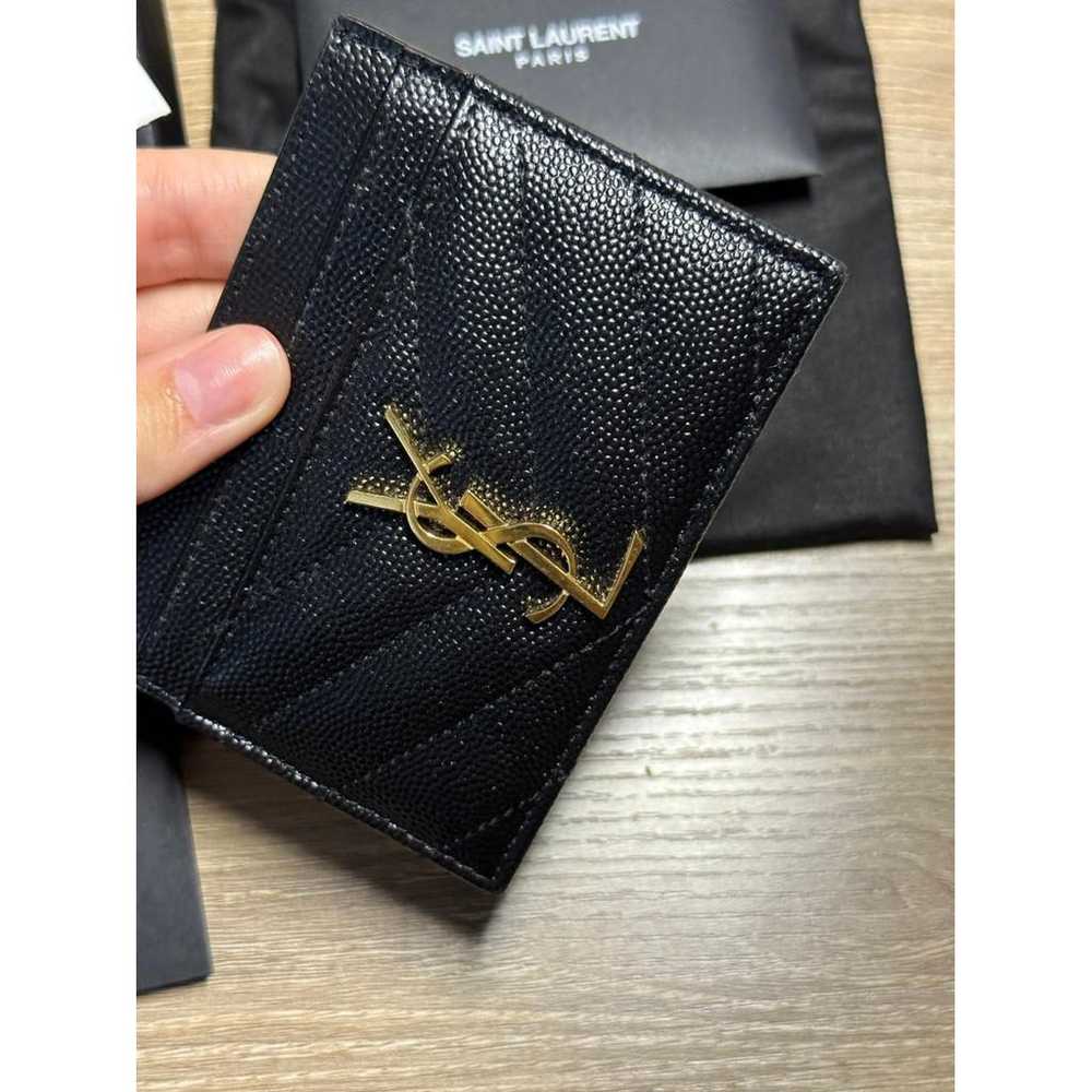 Saint Laurent Monogramme leather card wallet - image 4