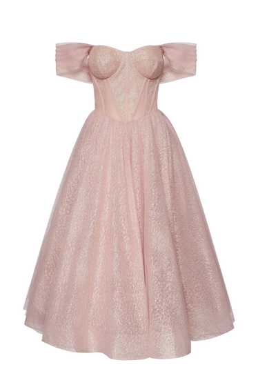 Milla Misty Rose Sparkly cocktail midi tulle dress