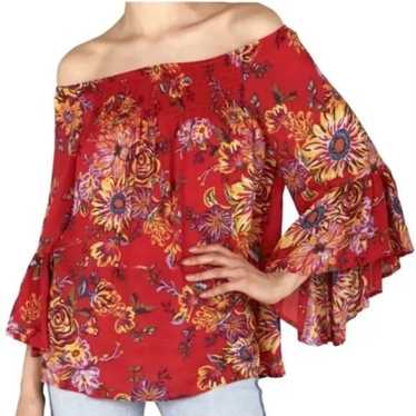 Beachlunchlounge Floral Smocked Top