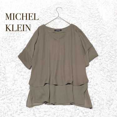 Michelle Klein [S] Short Sleeve Shirt Simple Plai… - image 1