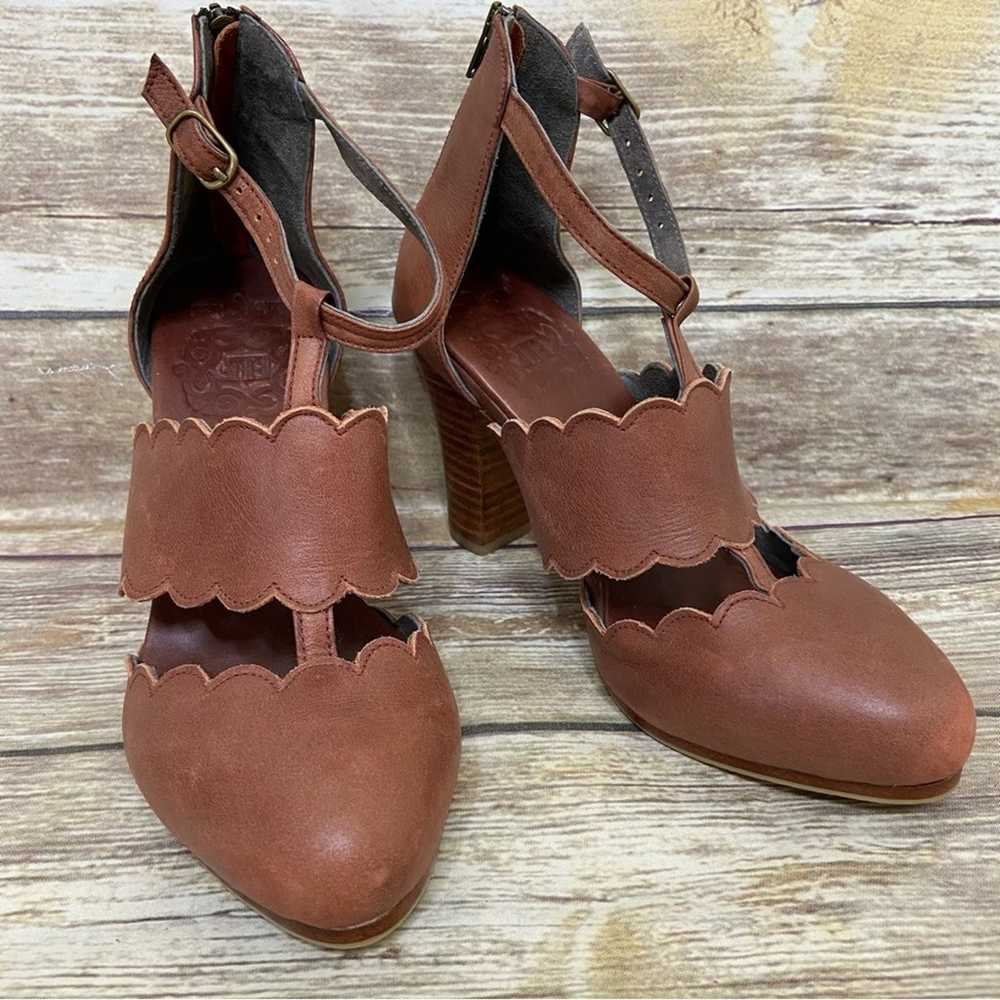 Bali Elf 7 Incognito Leather Heels in cognac leat… - image 2