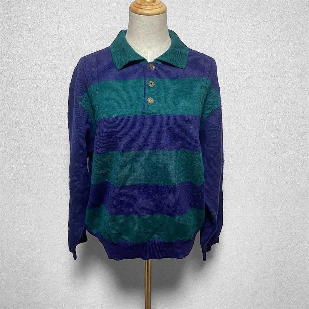 1329【Winners Flag】Polo Shirt Long Sleeve Top Long… - image 1