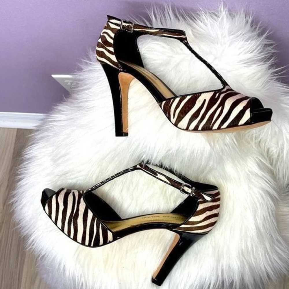 Antonio Melani Brown Zebra Print Heels Size 10 - image 6