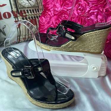 Black Burberry wedges!, size 39/8US - image 1