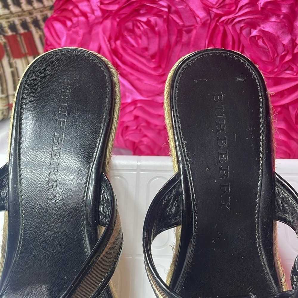 Black Burberry wedges!, size 39/8US - image 4