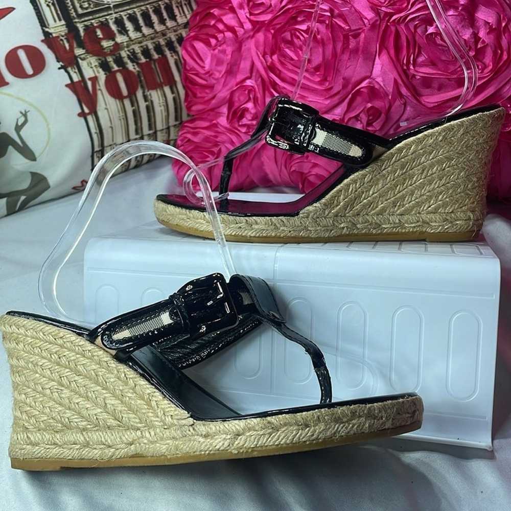 Black Burberry wedges!, size 39/8US - image 8