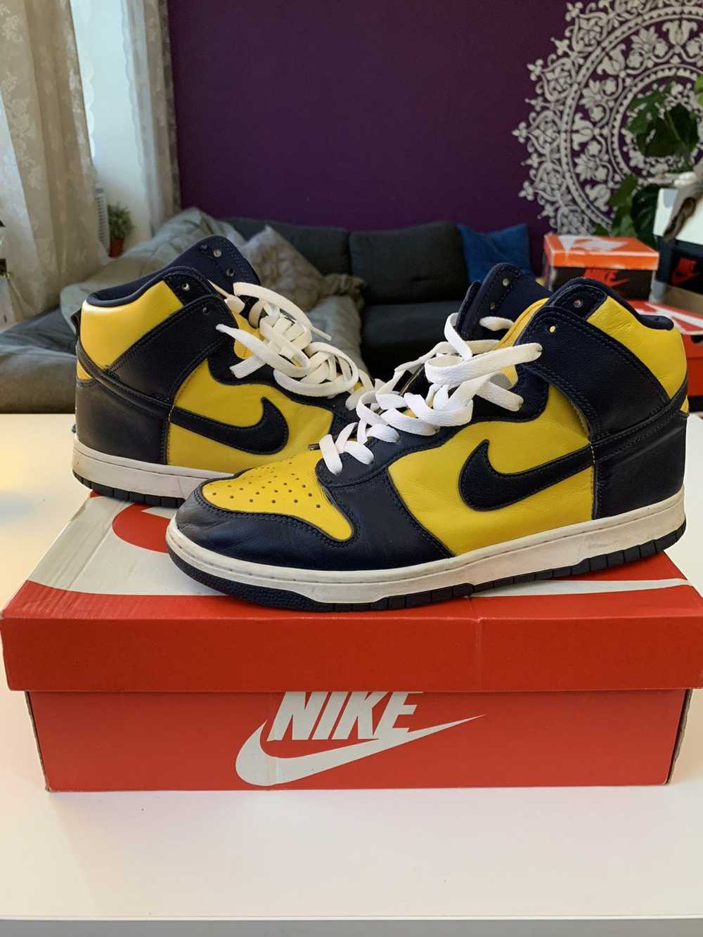 Nike Nike Dunk High SP 2020 Michigan sz 11 - image 1