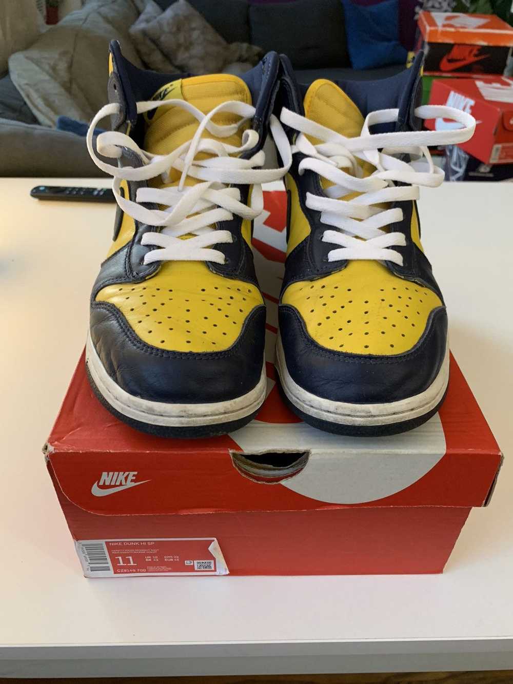 Nike Nike Dunk High SP 2020 Michigan sz 11 - image 2