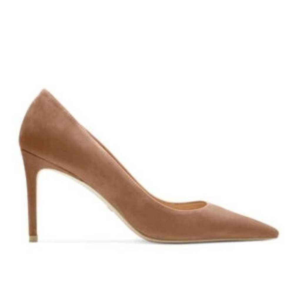 STUART WEITZMAN Stuart 85 Burgundy Suede Pump Siz… - image 1