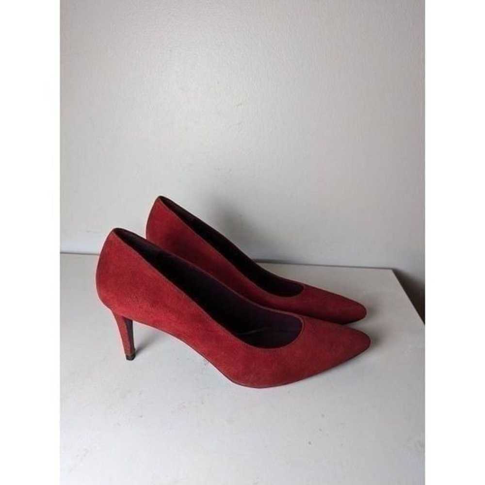 STUART WEITZMAN Stuart 85 Burgundy Suede Pump Siz… - image 3