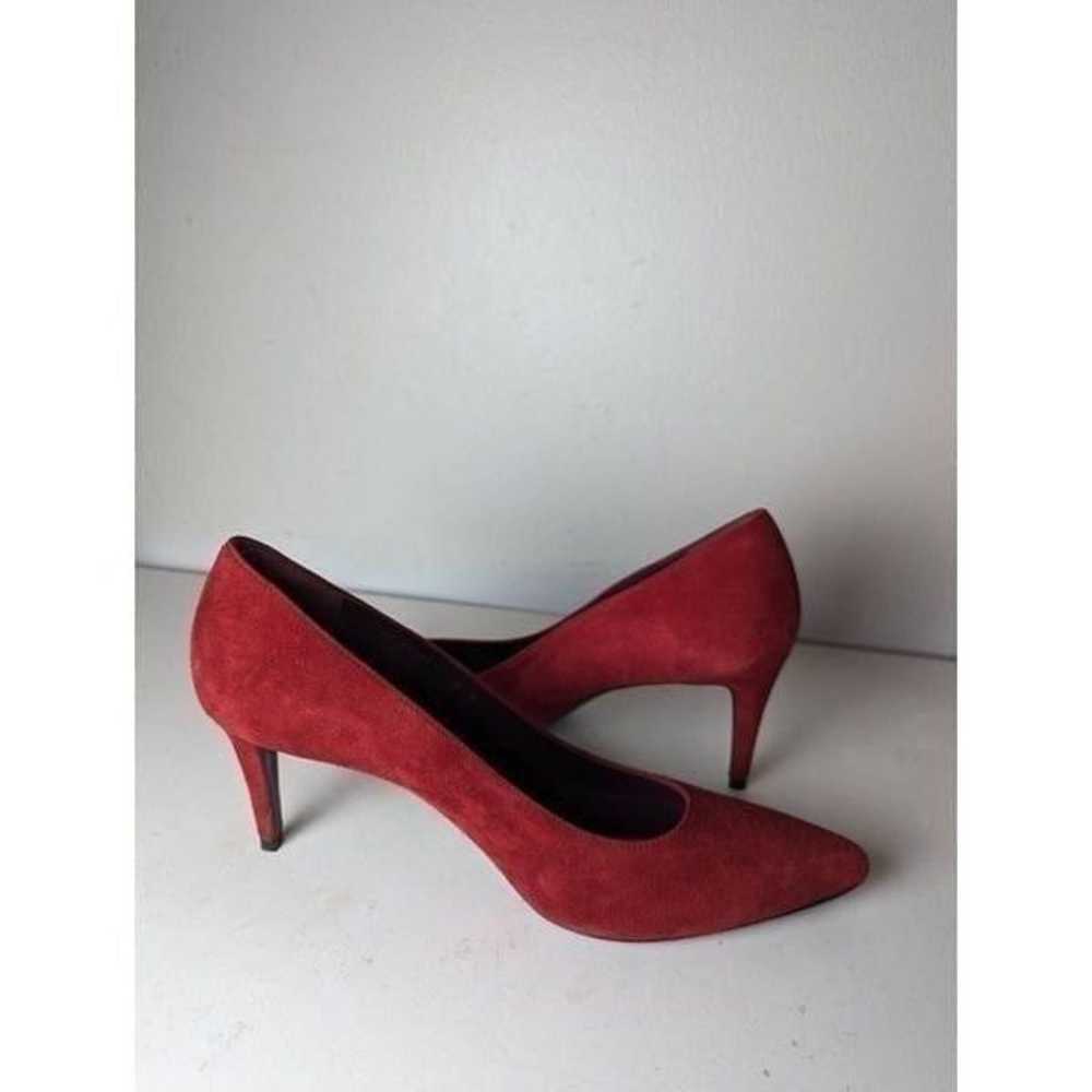 STUART WEITZMAN Stuart 85 Burgundy Suede Pump Siz… - image 7