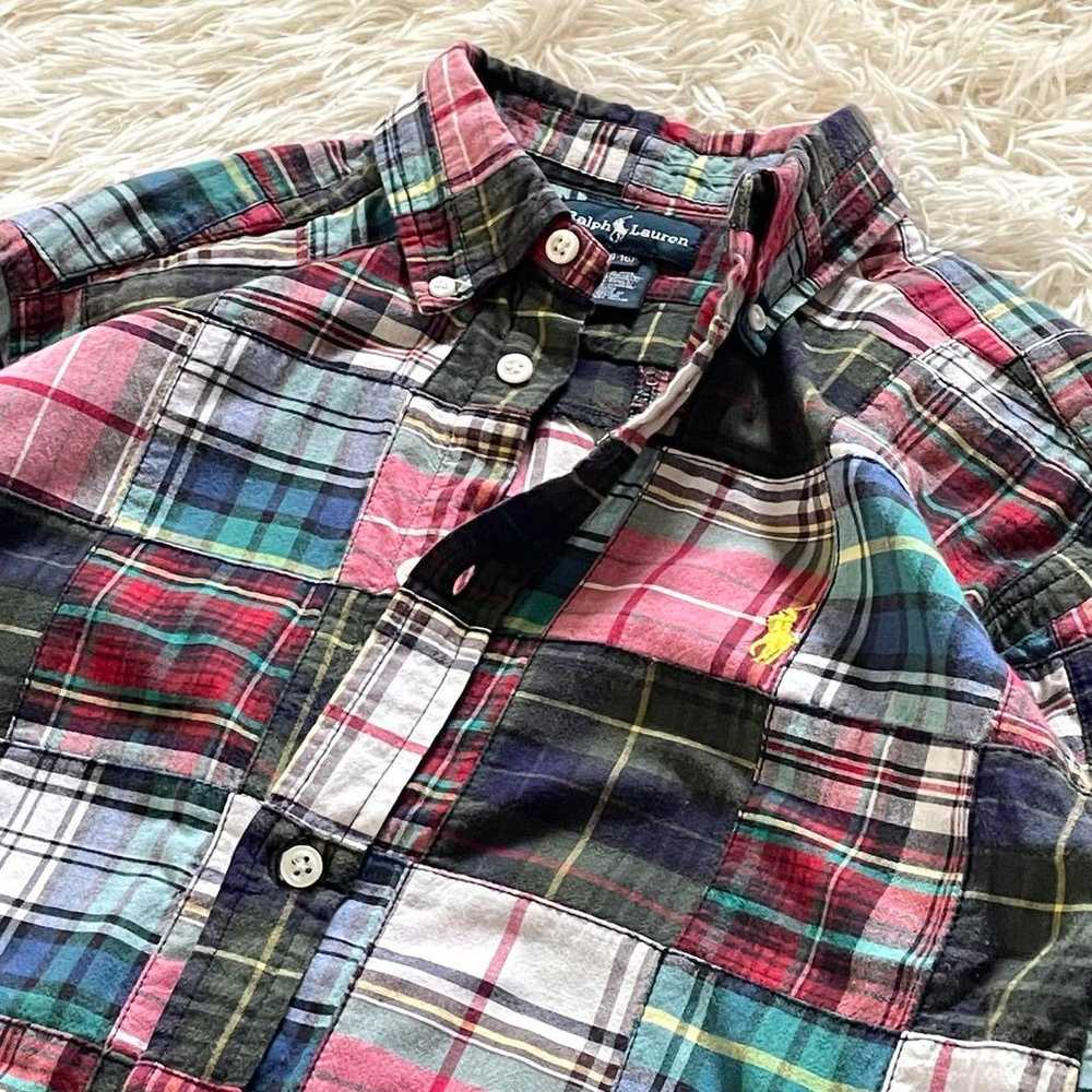 Ralph Lauren Check Shirt Crazy 90s Size L Equival… - image 2