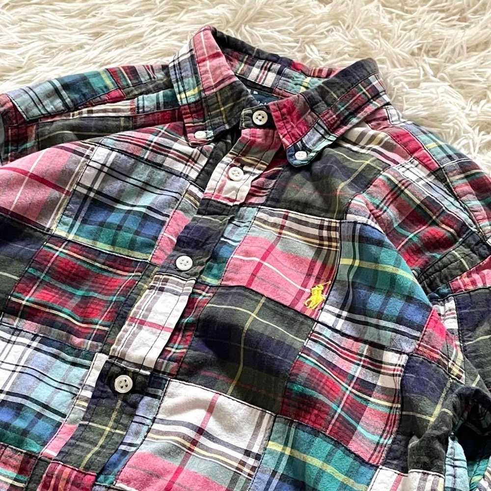 Ralph Lauren Check Shirt Crazy 90s Size L Equival… - image 3