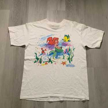 Vintage Disney The Little Mermaid Single Stitch Te