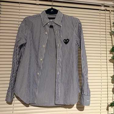 Play Comme des Garçons Stripe Shirt Blue (Size S) - image 1