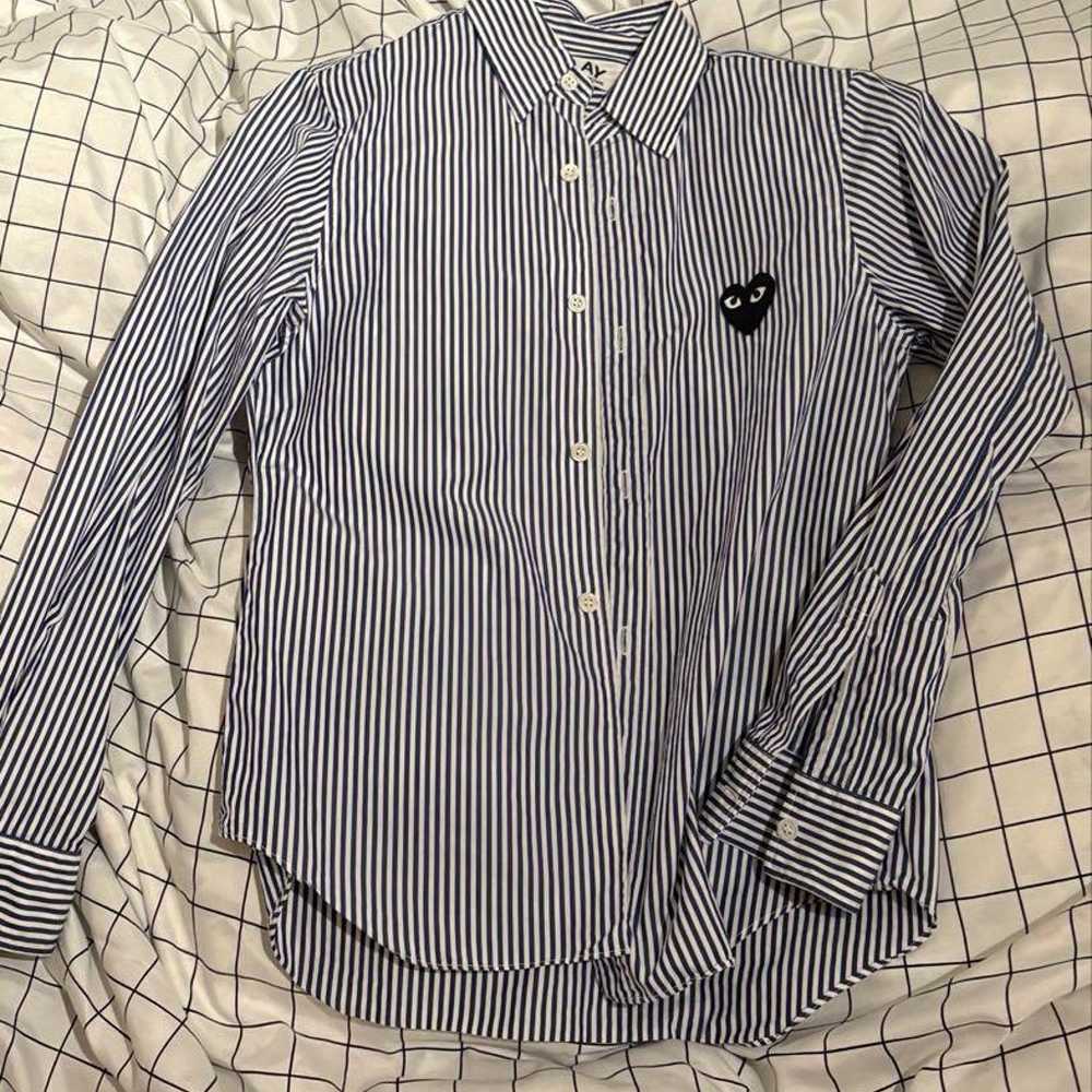 Play Comme des Garçons Stripe Shirt Blue (Size S) - image 3