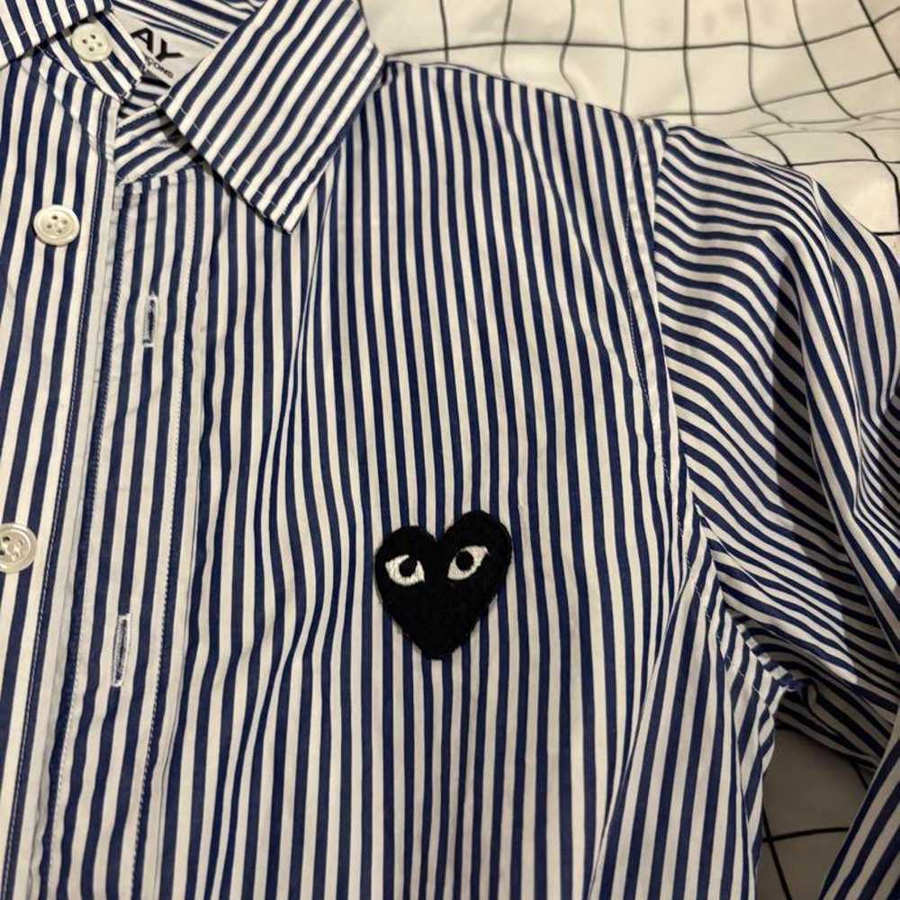 Play Comme des Garçons Stripe Shirt Blue (Size S) - image 5