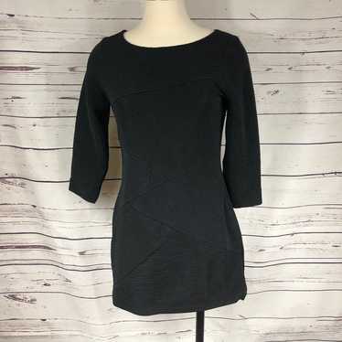 WHBM Black Ribbed Dress