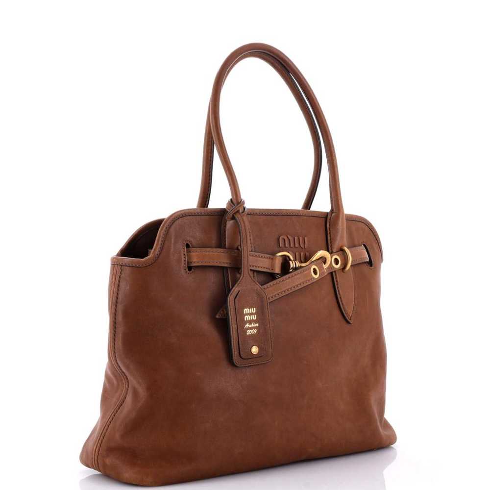 Miu Miu Leather tote - image 2