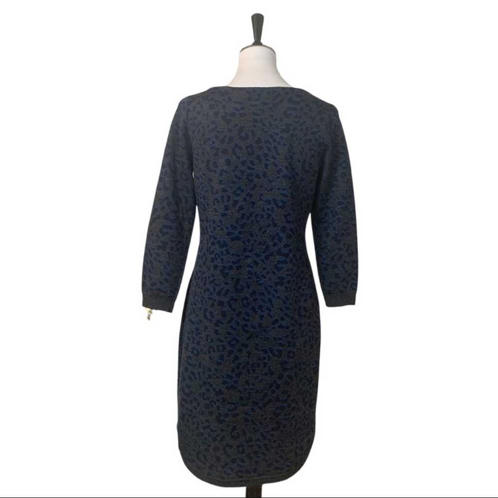 LOFT Women's Gray Animal Leopard Print Wool Blend… - image 5