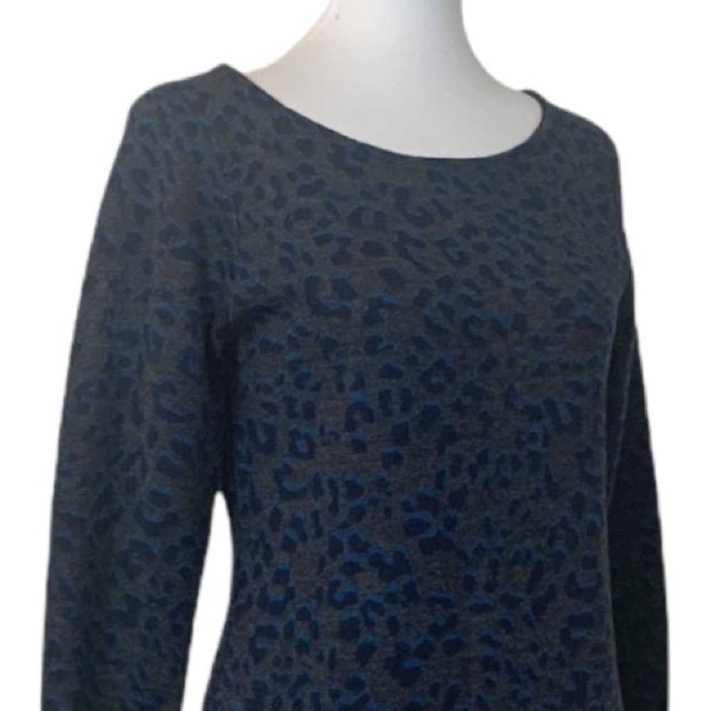 LOFT Women's Gray Animal Leopard Print Wool Blend… - image 7