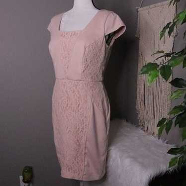 The Limited | Cap Sleeve Lace Sheath Dress Medium - image 1